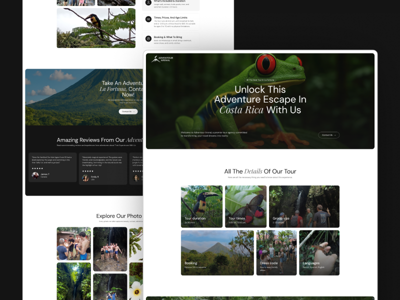 Eco Adventure Tours Website