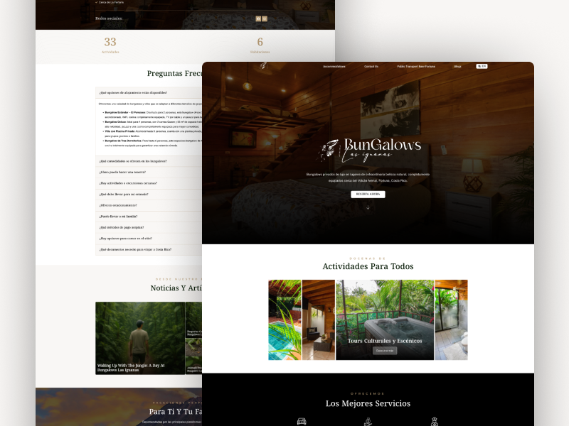 Bungalows Las Iguanas Website